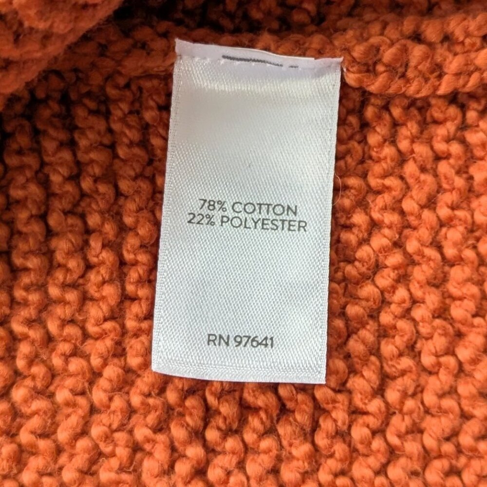 J. Jill Textured Long Knit Open Vest Small Terracotta - Picture 8 of 9